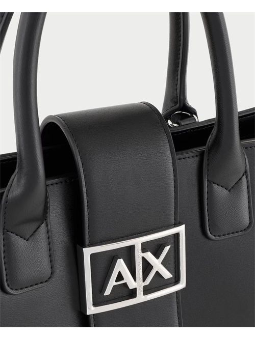 Borsa a mano AX a trapezio con tracolla removibile ARMANI EXCHANGE | XW000305-AF12039UC001